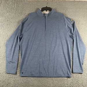 Peter Millar Crown Crafted 1/4 Zip Golf Pullover Men's‎ XL Blue Warner Bros